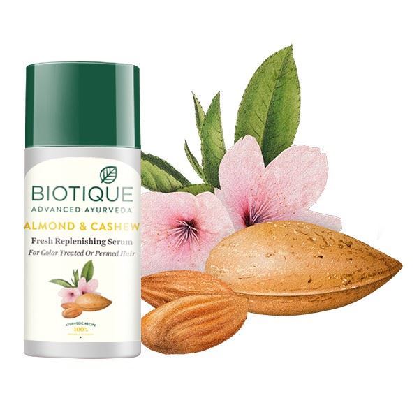 סרום לשיער  ע"ב שקדים  וקשיו 40מ"ל  Biotique serum Almond& Cashew